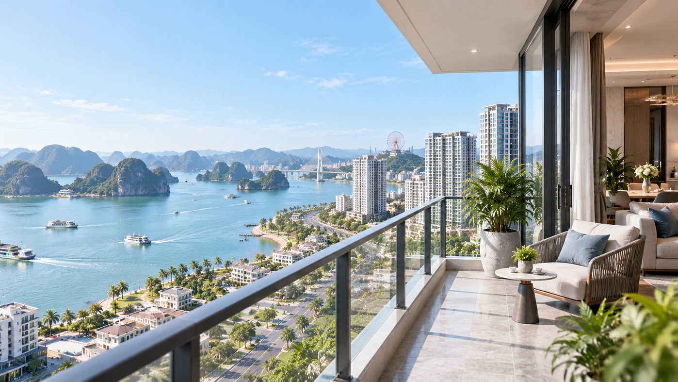 Luxury Balcony Overlooking a Coastal City Bay.png